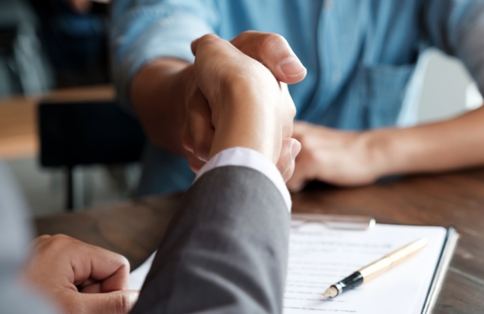 a handshake